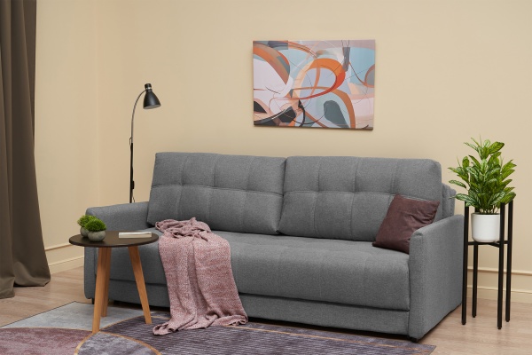 Диван еврокнижка Рон Loft серый