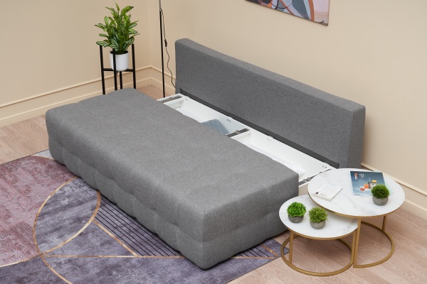 Диван еврокнижка Рон 2.0 mini серый