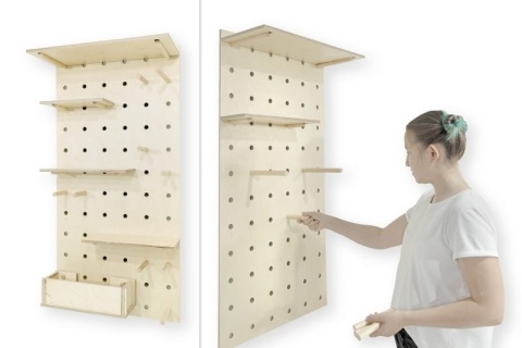 Панель настенная "Необычная мебель 1" перфорированная (1200х600)