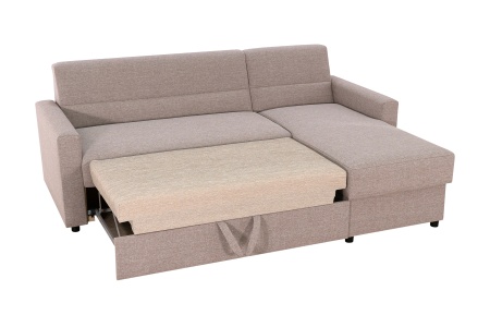 Диван угловой дельфин Виктория 2-1 светло-бежевый