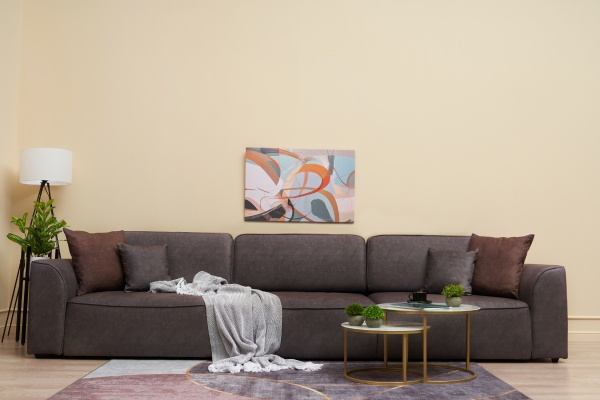 Диван еврокнижка Имир MAX SE серо-коричневый