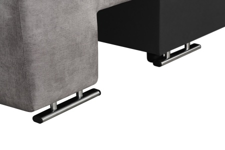 Диван угловой трансформер Премьер светло-серый