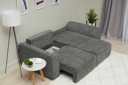 Диван угловой еврокнижка Имир MODOOL серый