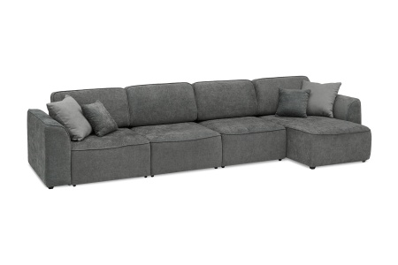 Диван угловой еврокнижка Имир MODOOL MAX серый