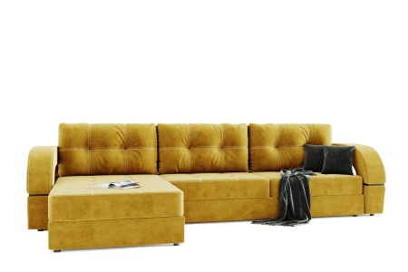 Диван Угловой Торонто-2 с ножками-кубышками Ш-3100 х Г-1810 х В-750 мм/Спальное место Ш-1600 х Г-2650 мм