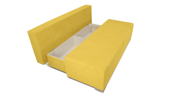 Диван «Дерби» (Maserati 11 (велюр) желтый, подушка Urban (велюр) Music)/Д-1940х Ш-860х В-760мм