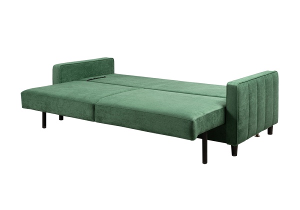 Диван тик-так Арно зеленый / светло-серый