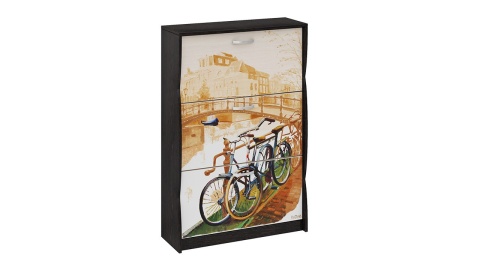 Тумба для Обуви тип 1 Венге Цаво/Дуб Молочный (Ш-790 × Г-295 × В-1190)