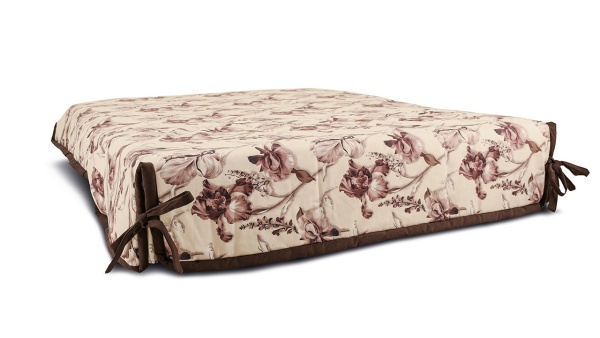 Диван «Вена» (145х200/160х200) (Vintage 05 (велюр), кант Galaxy 04 (велюр) темно-коричневый)