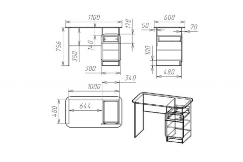 Письменный стол Мебелеф-7