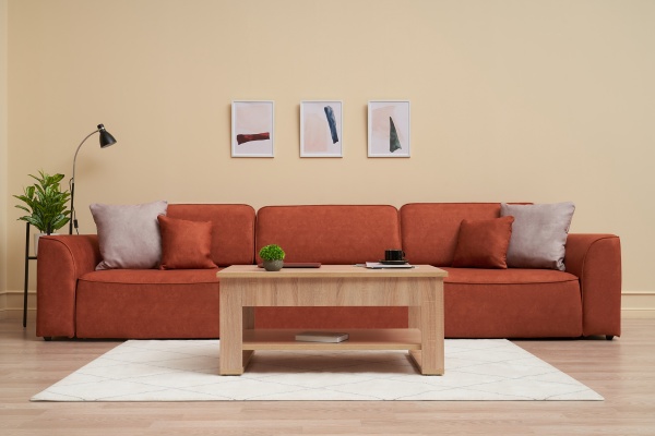 Диван еврокнижка Имир MAX SE оранжевый