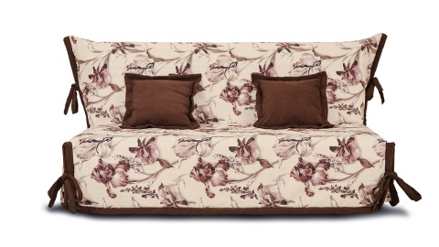 Диван «Вена» (145х200/160х200) (Vintage 05 (велюр), кант Galaxy 04 (велюр) темно-коричневый)