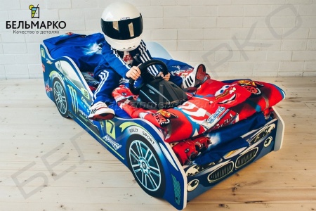 Детская кровать-тачка МОЛНИЯ