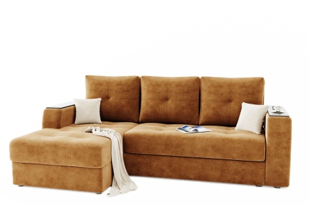 Диван Угловой Сингапур Ш-2670 х Г-1700 х В-1000 мм/Спальное место Ш-1700 х Г-2100 мм