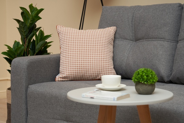 Диван выкатной Калипсо compact рогожка серая