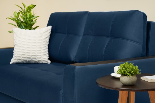 Диван выкатной Рон Compact синий