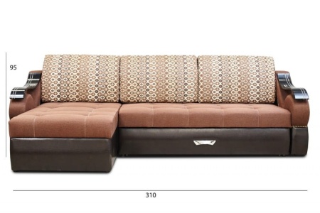 Диван Угловой Султан (Ш-2750 х Г-1650 х В-950 мм)/Разные Цвета