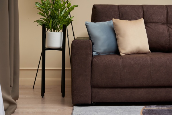 Диван еврокнижка Рон 2.0 коричневый