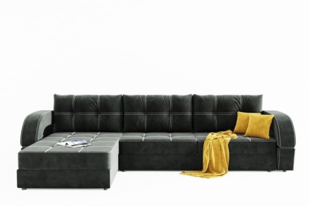 Диван Угловой Торонто-2 с ножками-кубышками Ш-3100 х Г-1810 х В-750 мм/Спальное место Ш-1600 х Г-2650 мм