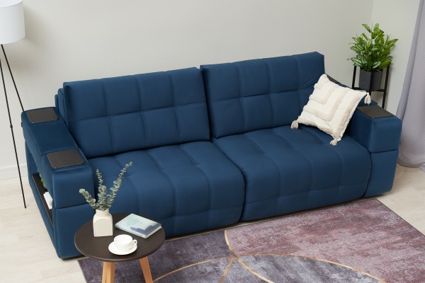 Диван пантограф Рон синий