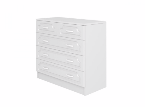 Комод Настя МДФ (Ш-900 x В-816 x Г-400 мм)/Белый Глянец