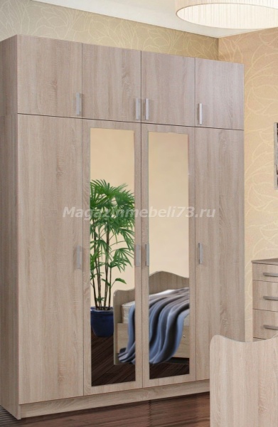 Татьяна Шкаф 4-х Створчатый ЛДСП (Ш-1600 х Г-500 х В-2400 мм)/Разные Цвета