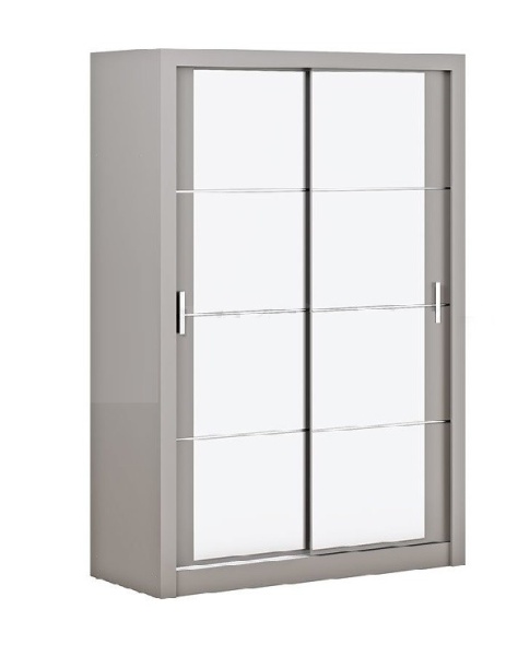 Шкаф-Купе Неаполь Серый (Ш-1500 × В-2200 × Г-616 мм)