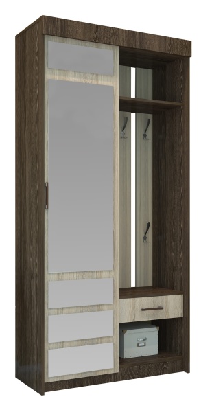 Прихожая Смайл 3 (Ш-1000 × В-2116 × Г-446 мм)/Разные Цвета