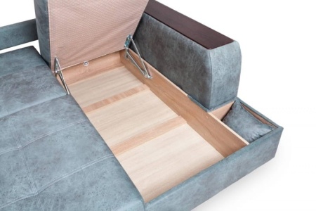 Диван Угловой Сингапур с Оттоманкой Ш-2670 х Г-1700 х В-1000 мм/Спальное место Ш-1700 х Г-2100 мм