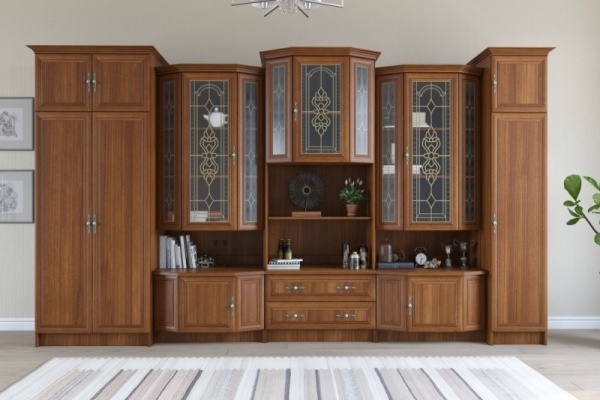 Стенка Тоскана (Гостиная)/Орех Экко