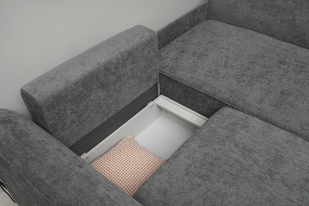 Диван угловой еврокнижка Имир MODOOL серый