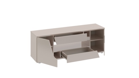 Тумба ТВ тип 5 «Diamond» (Бежевый глянец)/Ш-1402 × В-493 × Г-395 мм