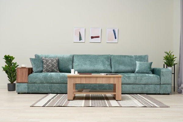 Диван пантограф Рон MODOOL MAX с баром бирюзовый