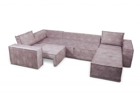 Диван Угловой Хельсинки с Оттоманкой Ш-3800 х Г-2180 х В-1000 мм/Спальное место Ш-1550 х Г-3250 мм