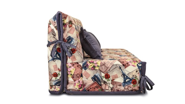 Диван «Вена» (145х200/160х200) (Vintage 11 (велюр), кант Maserati 21 (велюр) серо-синий)