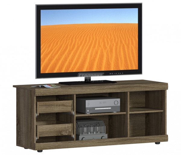 Тумба ТВ Монако СБ-2136 Дуб Сонома Трюфель/Ш-1320 X В-540 X Г-440 мм