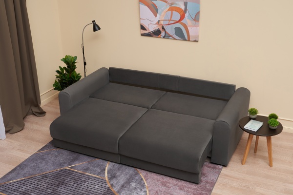 Диван еврокнижка Фива серый