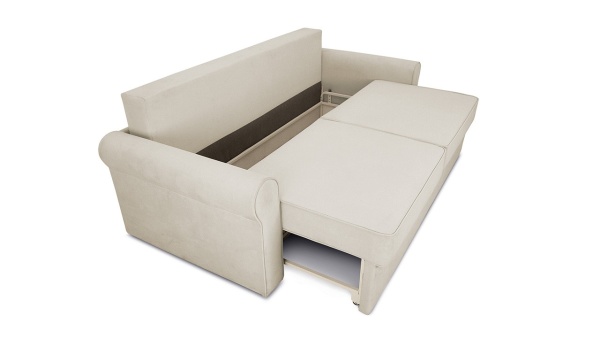 Диван «Синди» (Galaxy 02 (велюр), бежевый)/Д-2400х Ш-1140х В-860мм