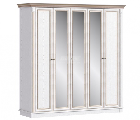 Версаль СБ-3053 Шкаф 5 дверный с зеркалом